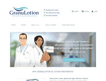 Tablet Screenshot of granulotion.com